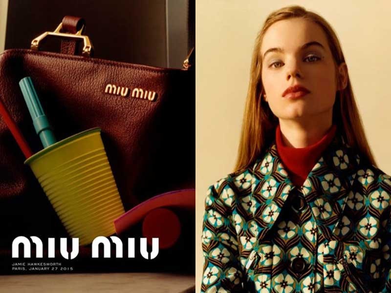 Miu Miu pre-fall 2015 Campaign by Jamie Hawkesworth