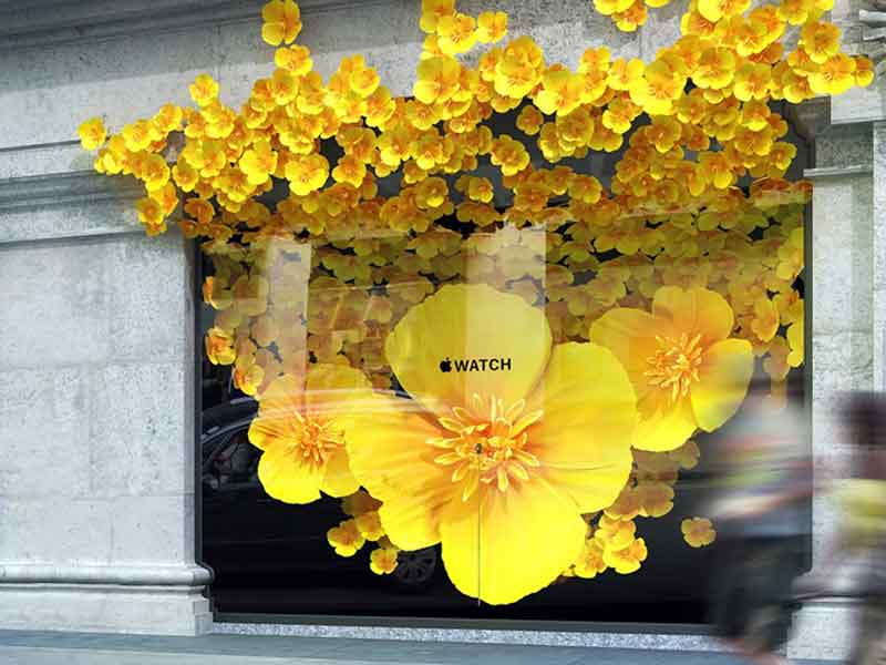 In bloom: Apple stages a floral takeover of Selfridges’ windows